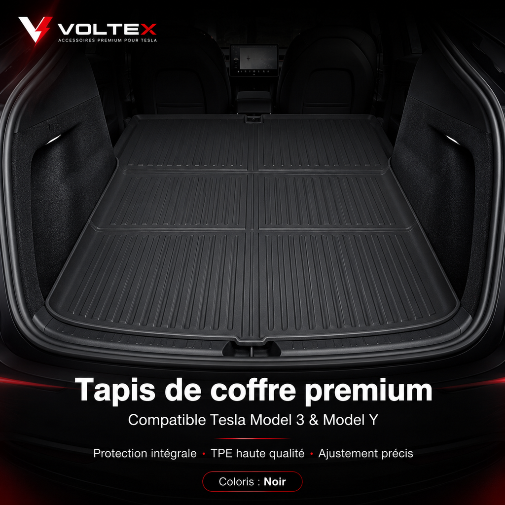 Tapis de coffre Premium Tesla Model 3/Y – Protection sur mesure