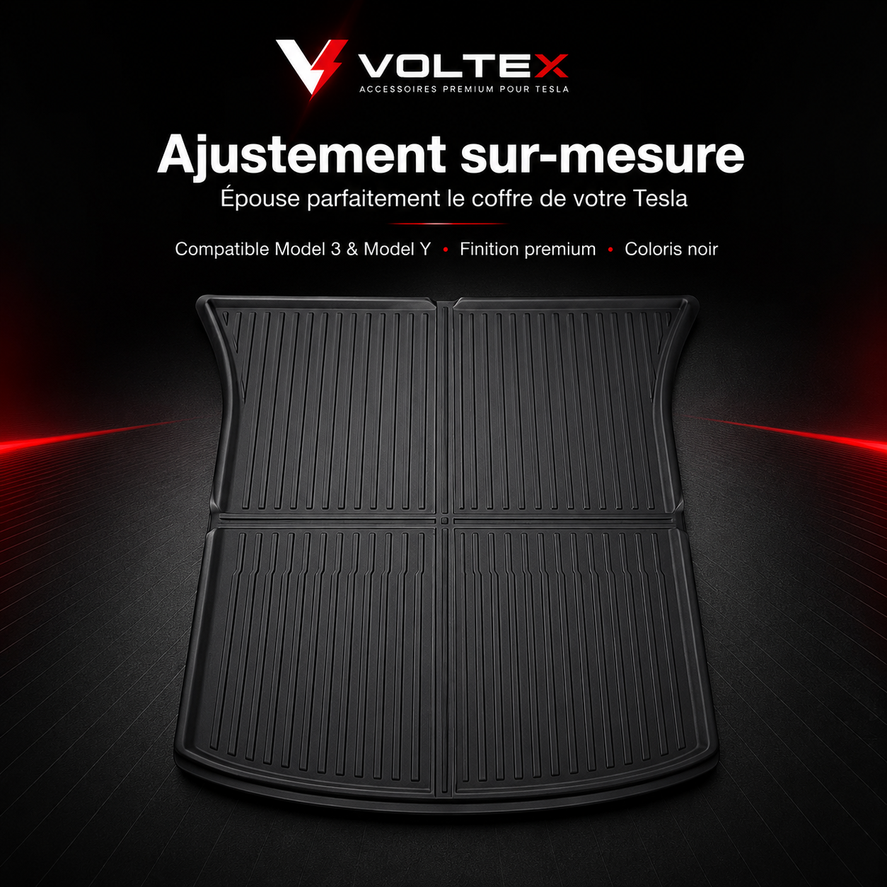 Tapis de coffre Premium Tesla Model 3/Y – Protection sur mesure