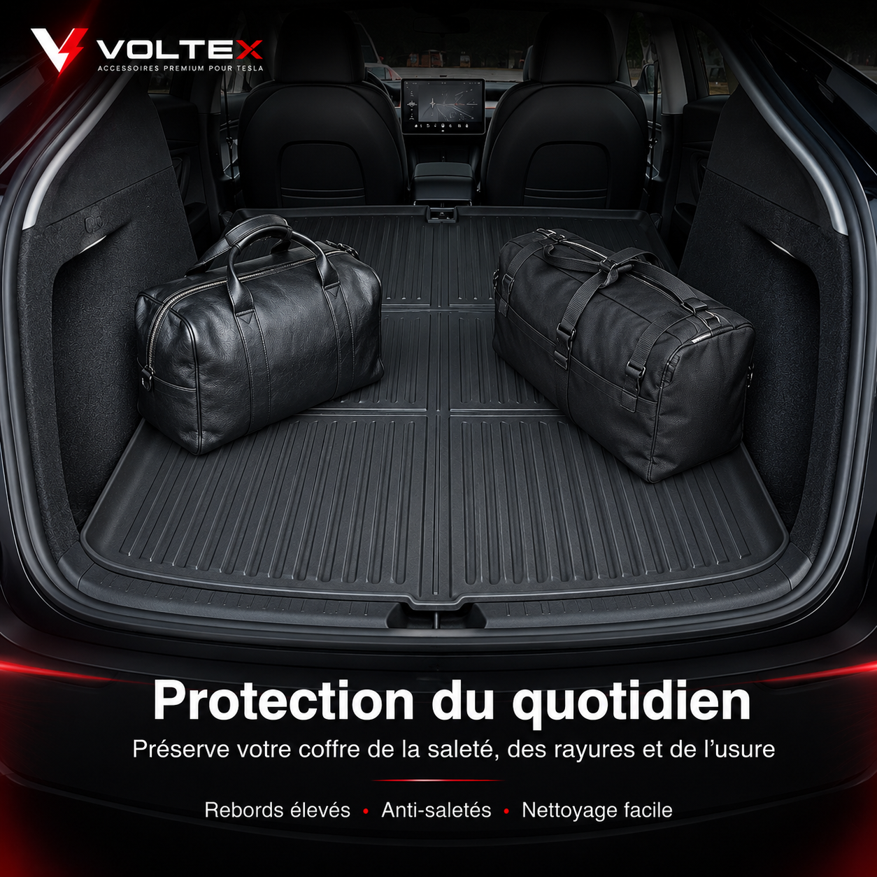 Tapis de coffre Premium Tesla Model 3/Y – Protection sur mesure