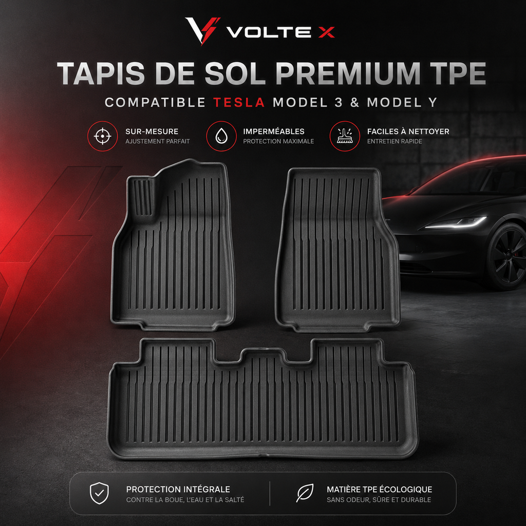 Tapis de Sol Premium Tesla | Voltex